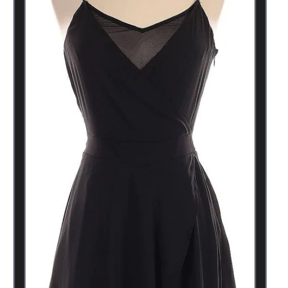 Elegant Black Spaghetti Strap Dress